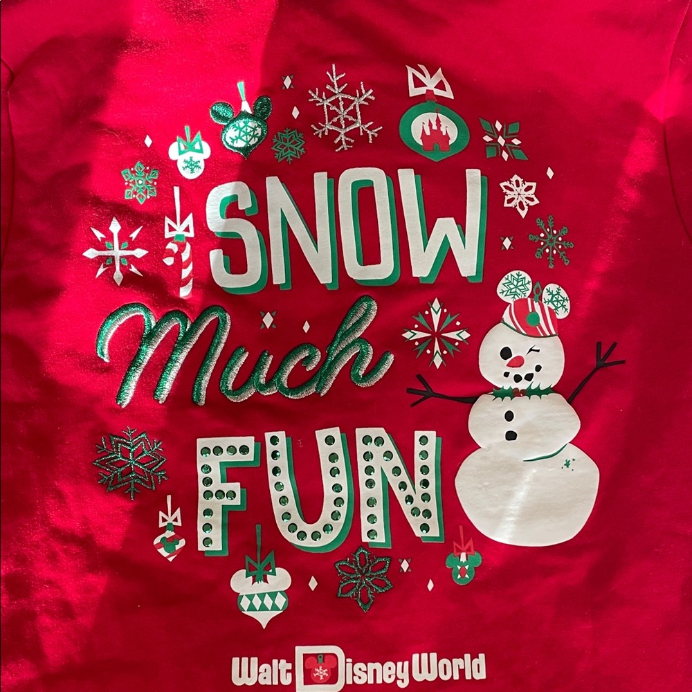 Disney World Parks Holiday Red Hoodie with Mickey and Minnie - Picture 3 of 6